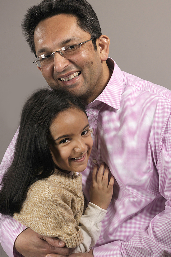 Ketan Thanki and his daughter Ariha