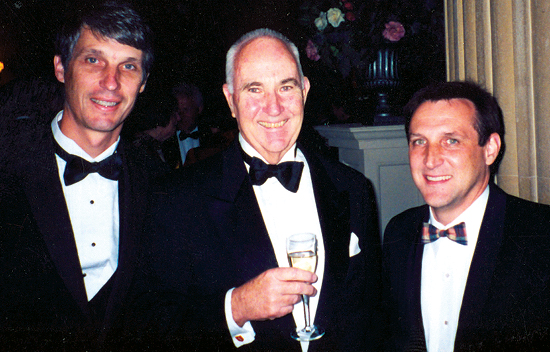 Thomas Pearson and Larsen at the retirement party of Peter Morris at Oxford University.  