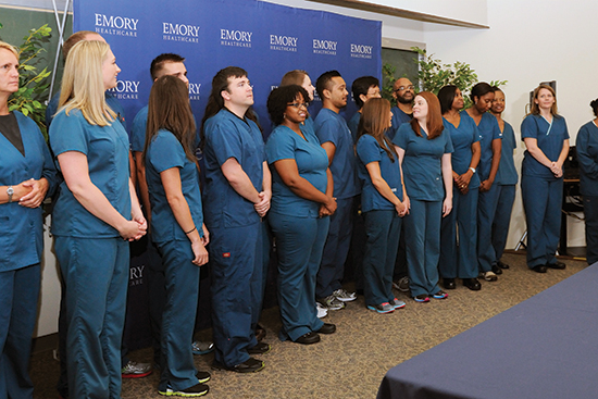 Some of Emory Healthcare Special Isolaion Unit nursing team